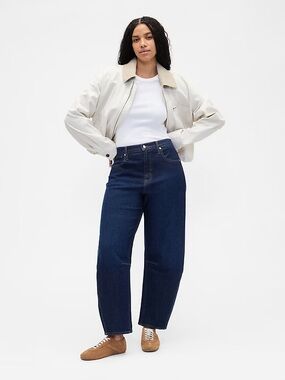 High-Rise Gap Barrel jeans